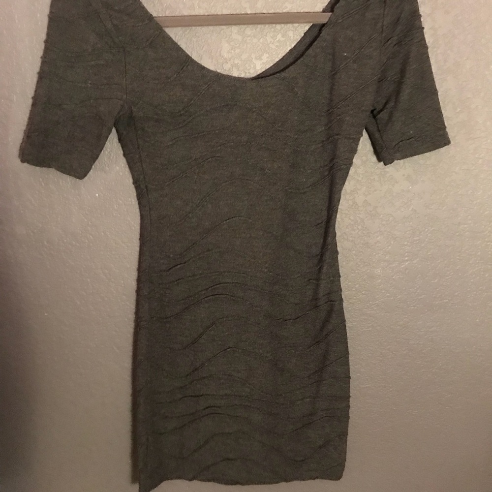 Gray mini dress